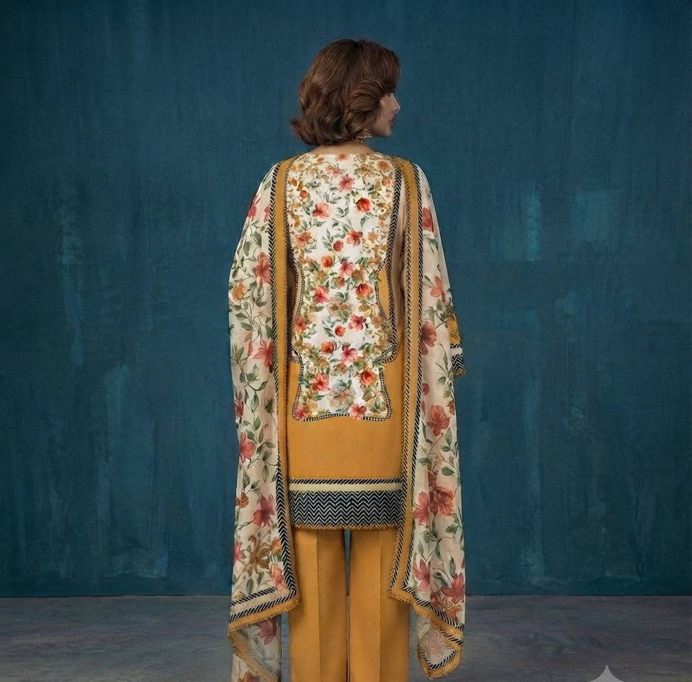 Sahar Gold Back View